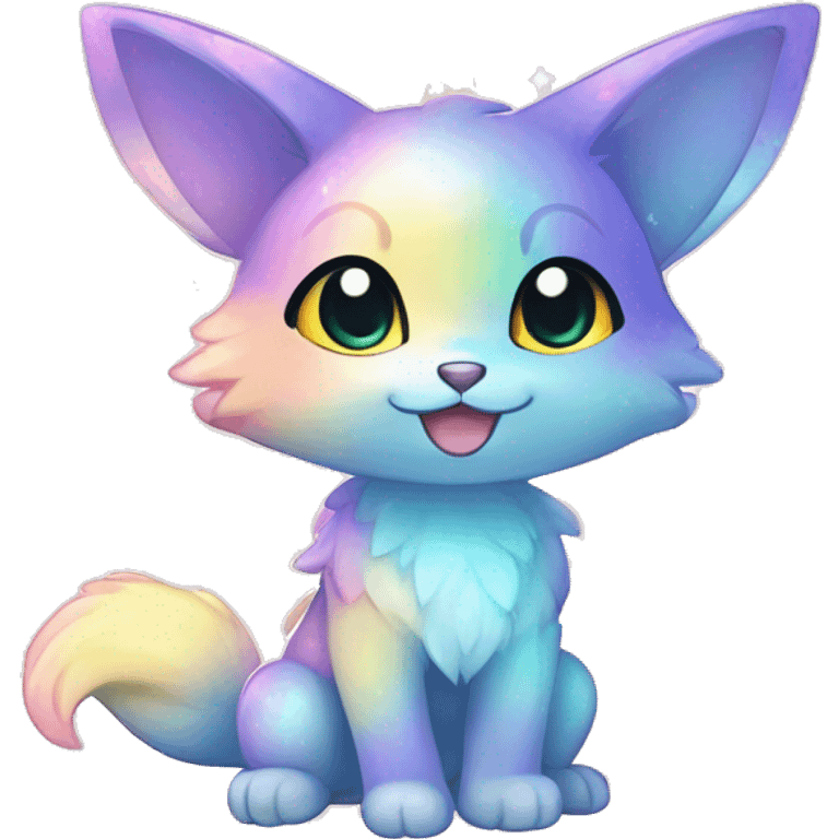 Anthro Shiny Colorful Pastel Glitter Sparkle Stars Gradient Anime Chibi Animal-Fakémon-Pokémon-Hybrid Fur Sona emoji