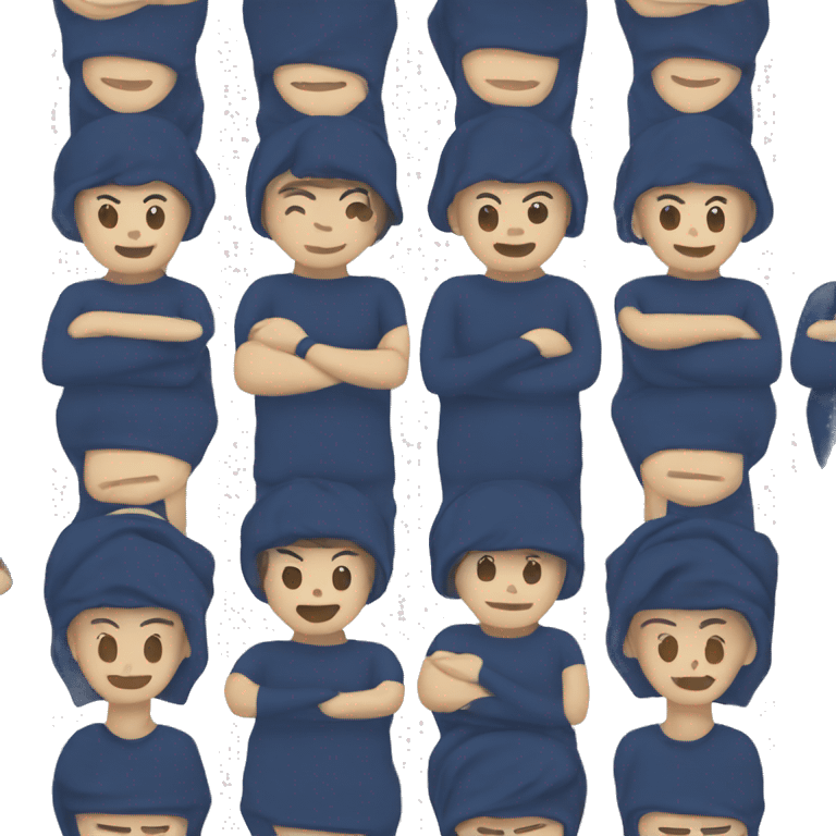 Navy blue yoga mat emoji