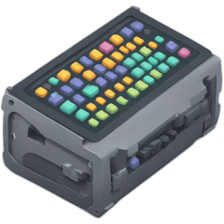 octatrack in isometry emoji