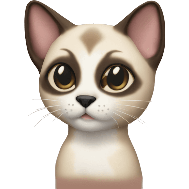 Plushie siamese cat emoji