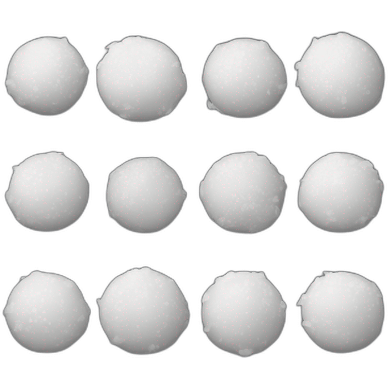 boule de neige qui s'écrase  emoji