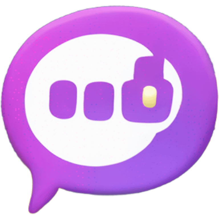 a chat bubble with a marketplace facebook, showing that it is a chat for facebook marketplac emoji