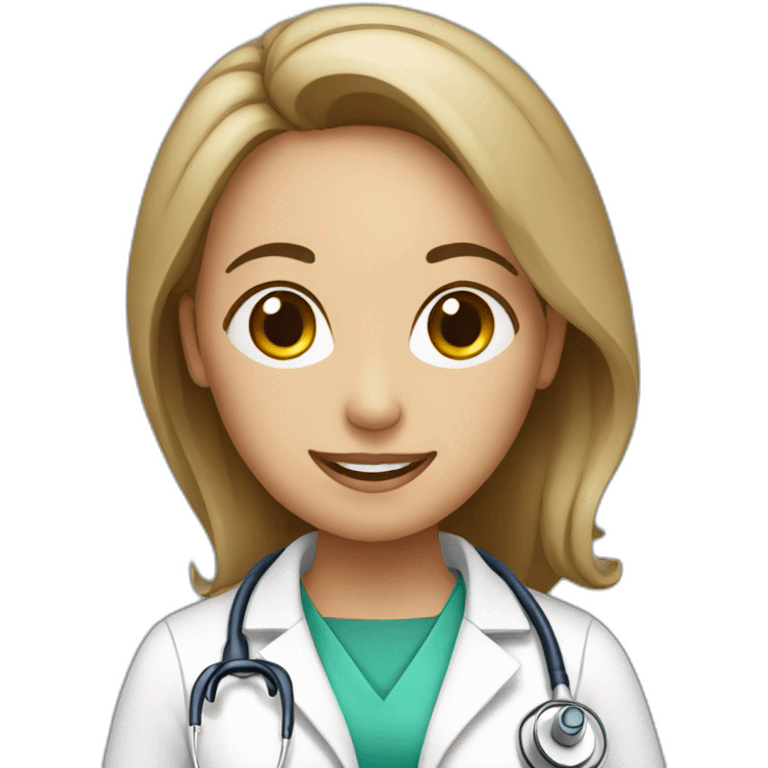 Female doctors with treat patients emoji