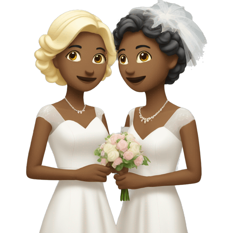 Lesbian wedding  emoji