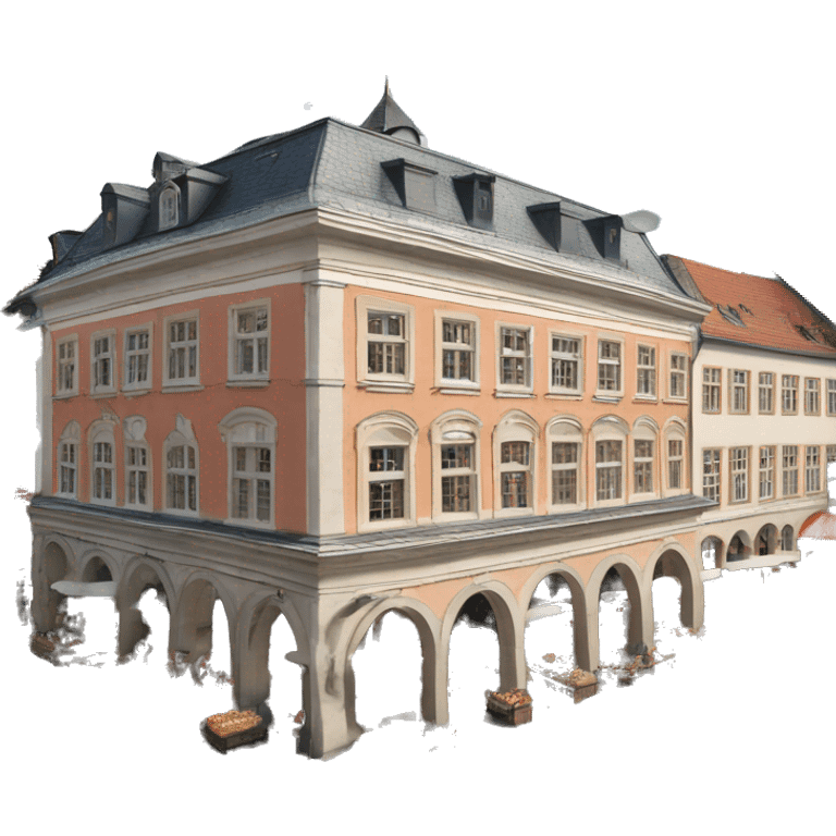 grosser Marktplatz mit magt emoji