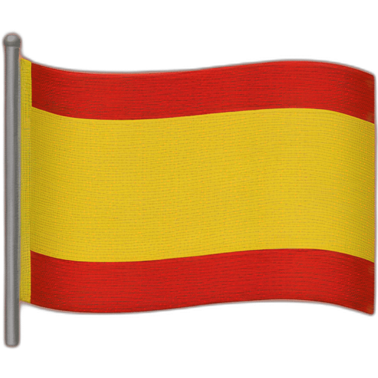 Flag with yellow and red horizontal emoji