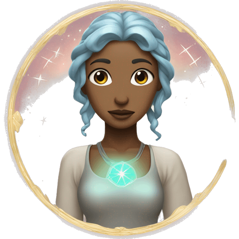 astrology virgo the maiden iridescent  emoji