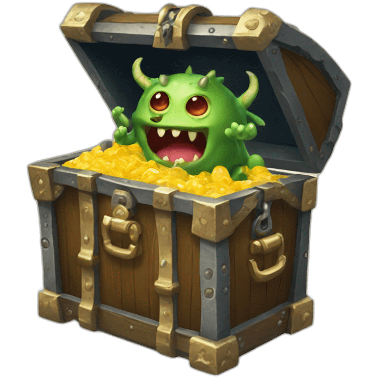 treasure chest monster emoji