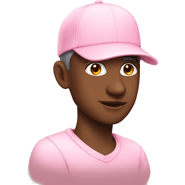 Pastel pink cap emoji