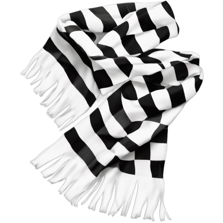 white check scarf with black lines emoji