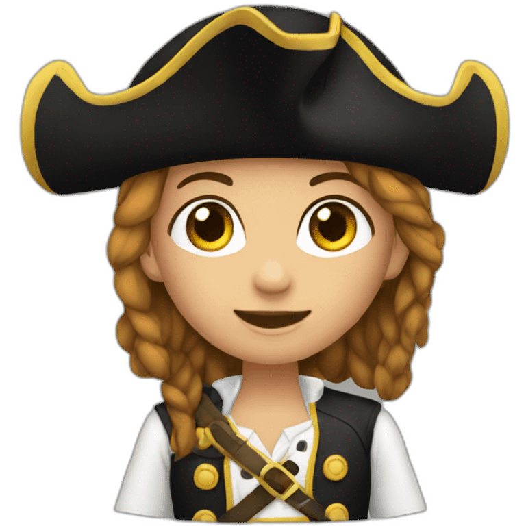 a pirate girl emoji