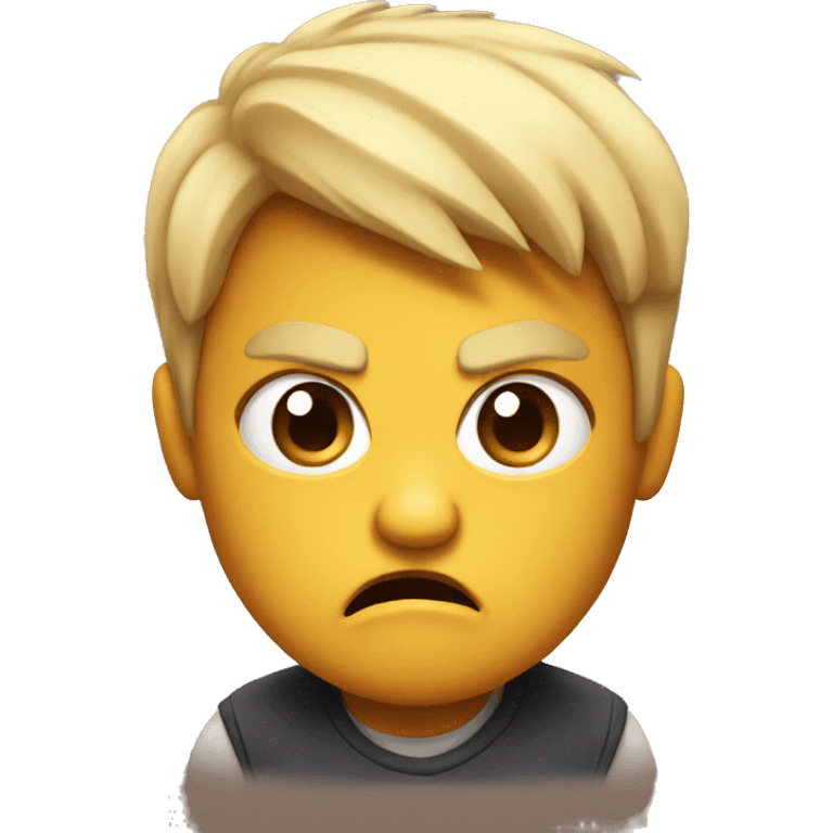 Cute angry emoji