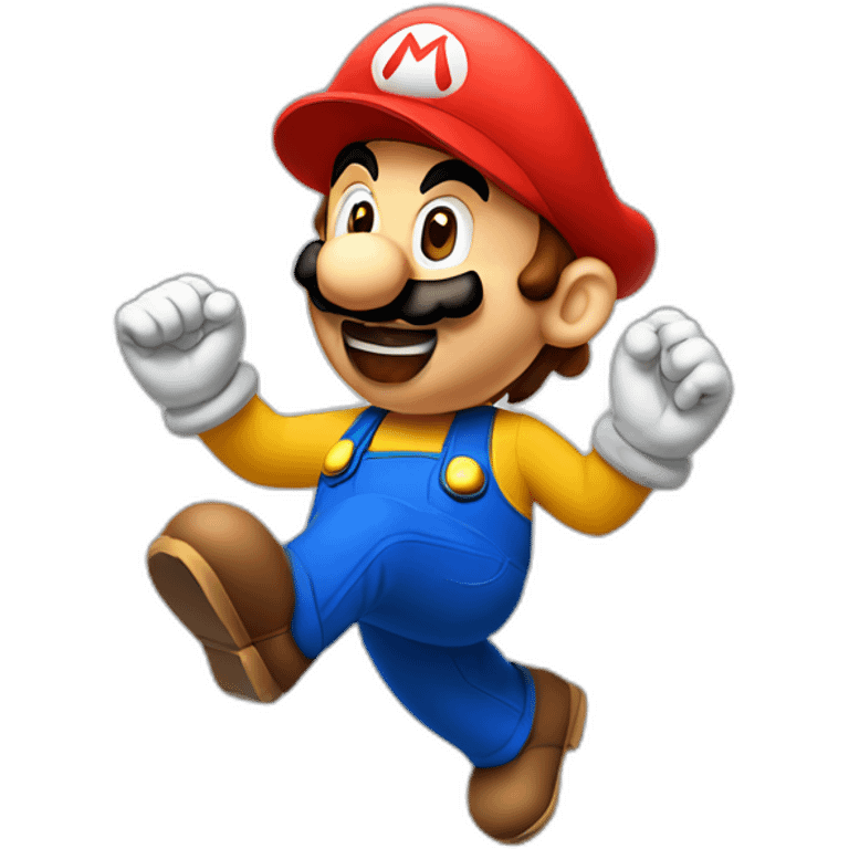 Mario doing Bhangra emoji