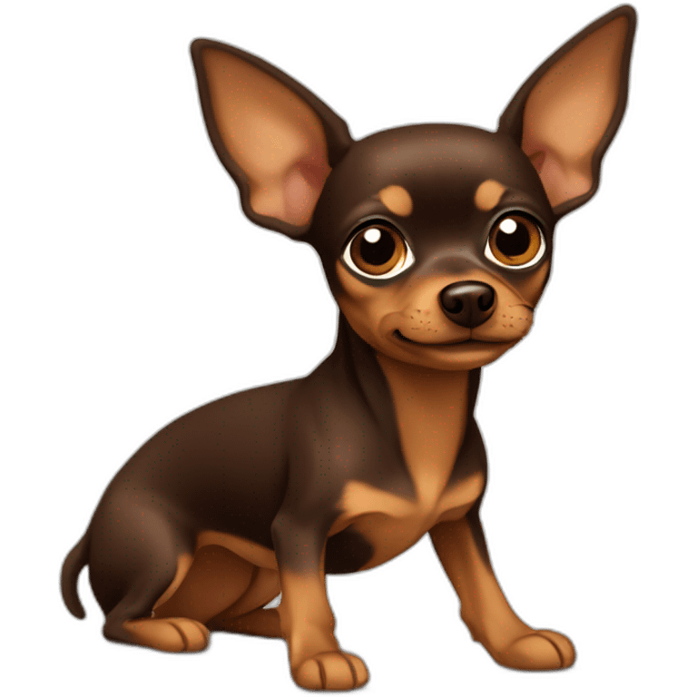 Russian-toy-terrier-full-brown emoji