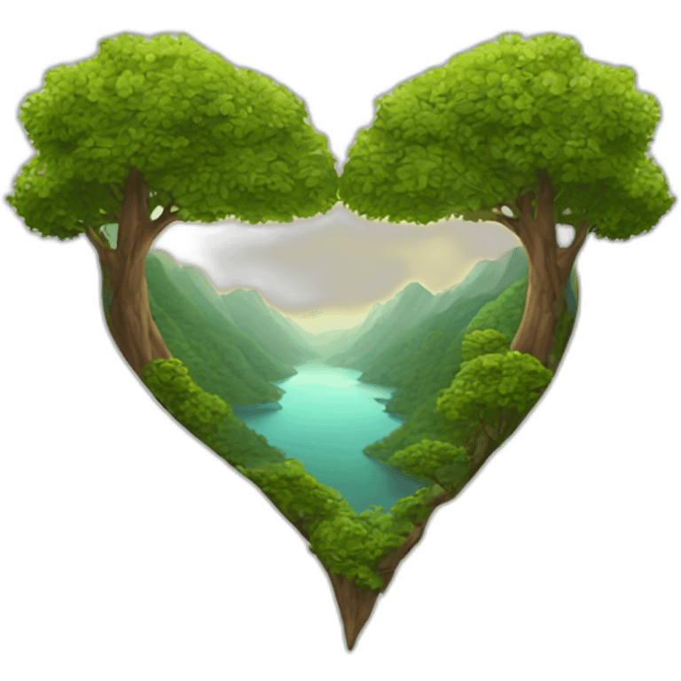 Nature heart emoji