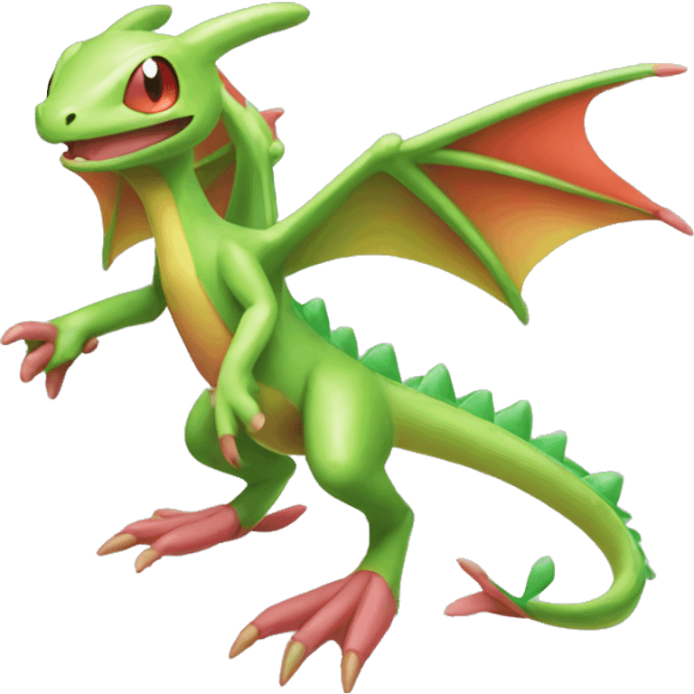 Full body shiny Flygon-grovyle emoji