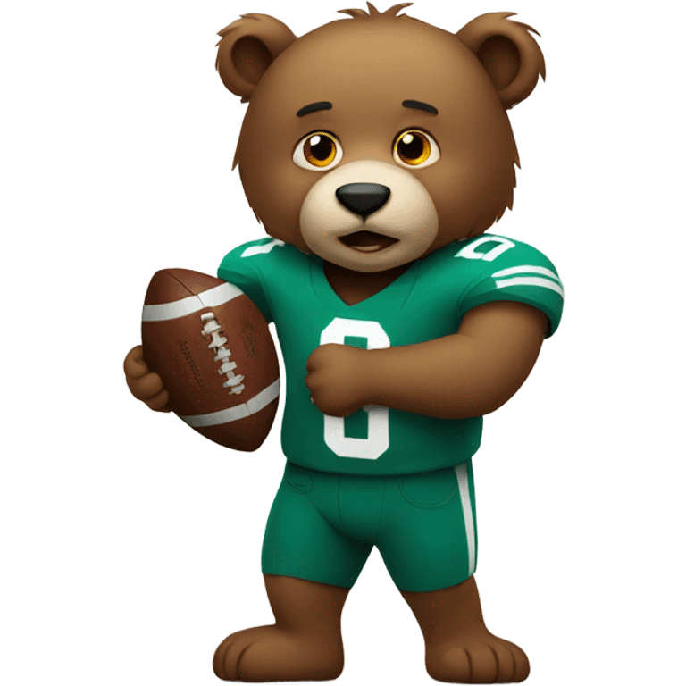 Bear with a football  emoji