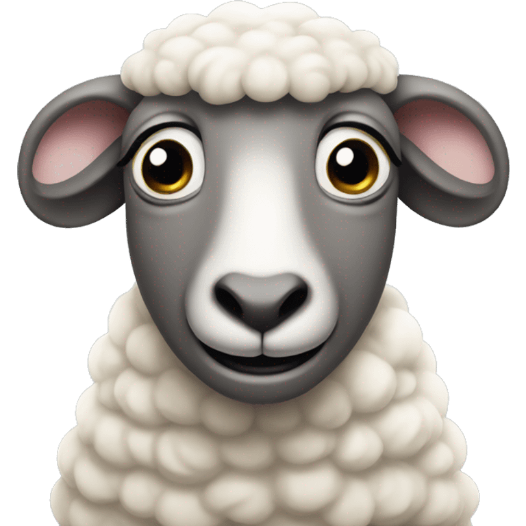 Smirking sheep  emoji