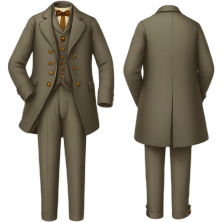 Men clothes from 1900 emoji