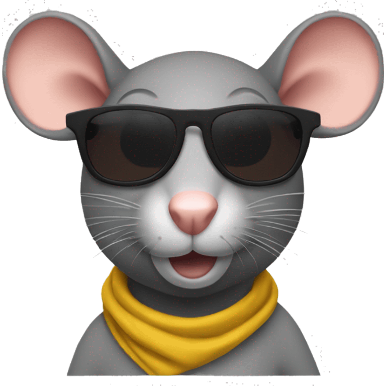 Rat sunglasses emoji