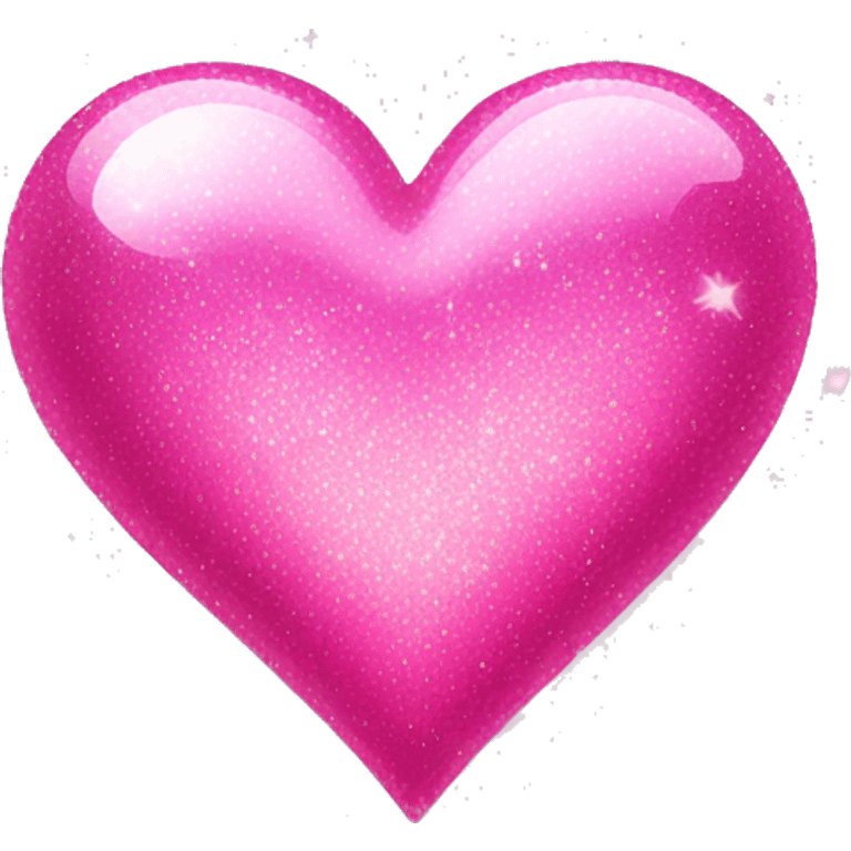 Pink sparkling heart emoji