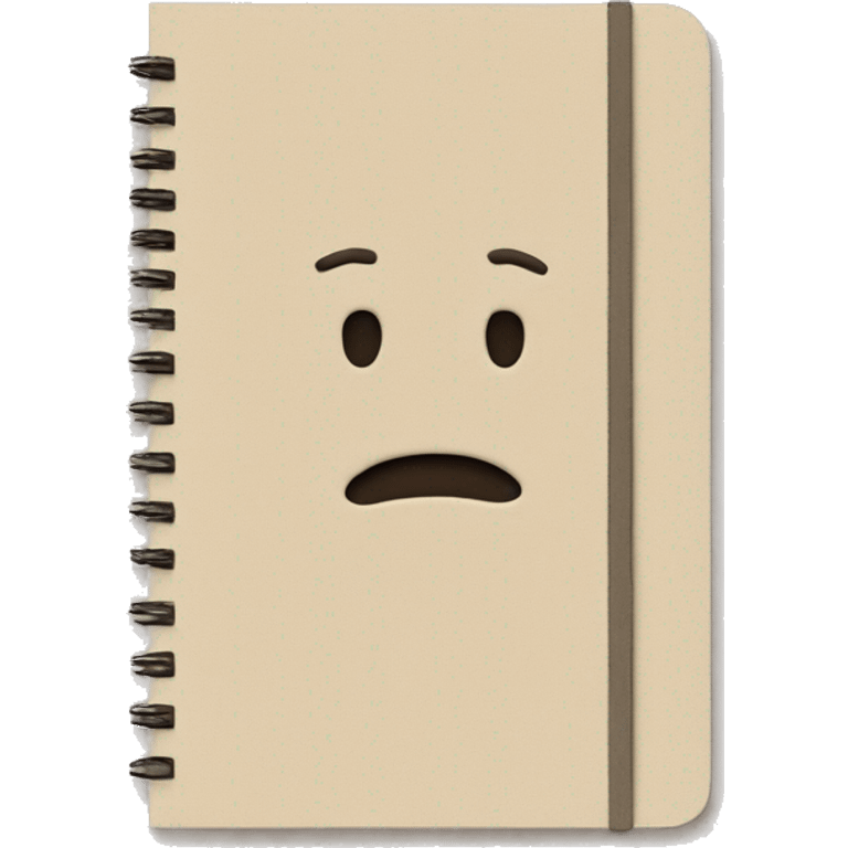 notebook, Moleskin, Sand color emoji