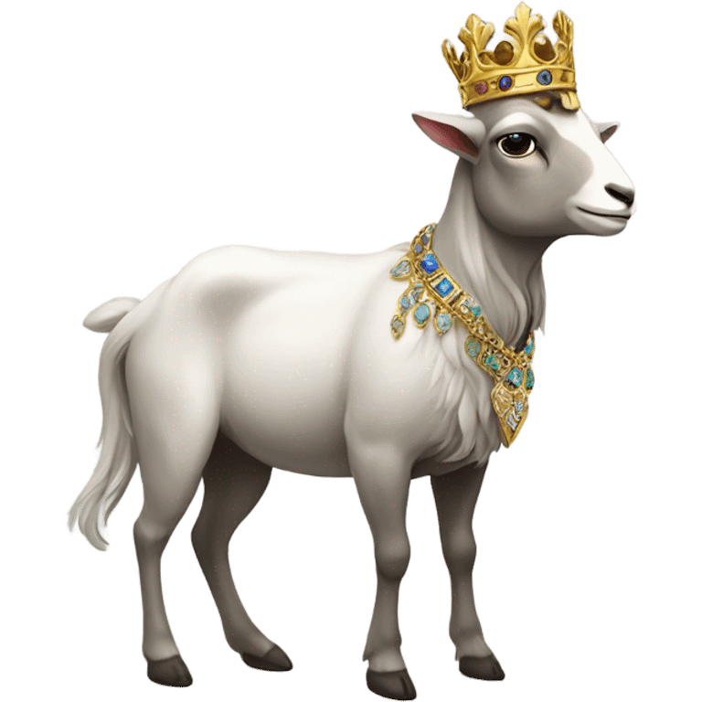 Goat king emoji