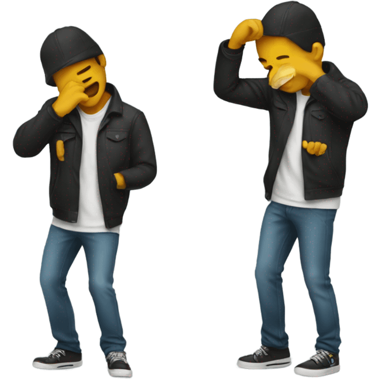 Someone dabbing  emoji