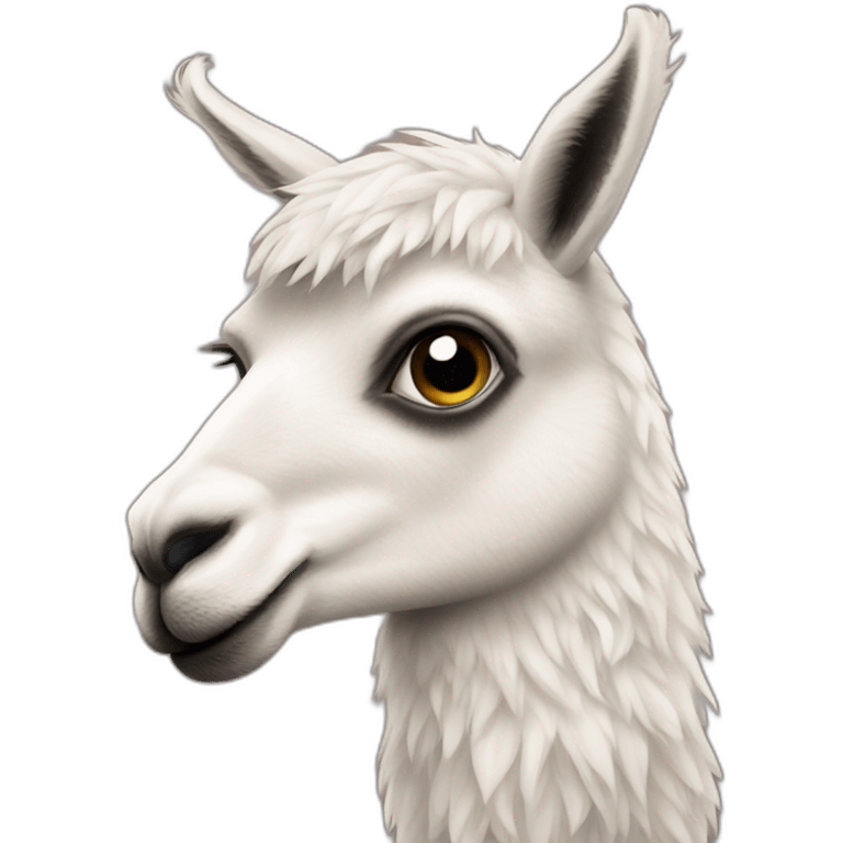 Llama en forma de U emoji