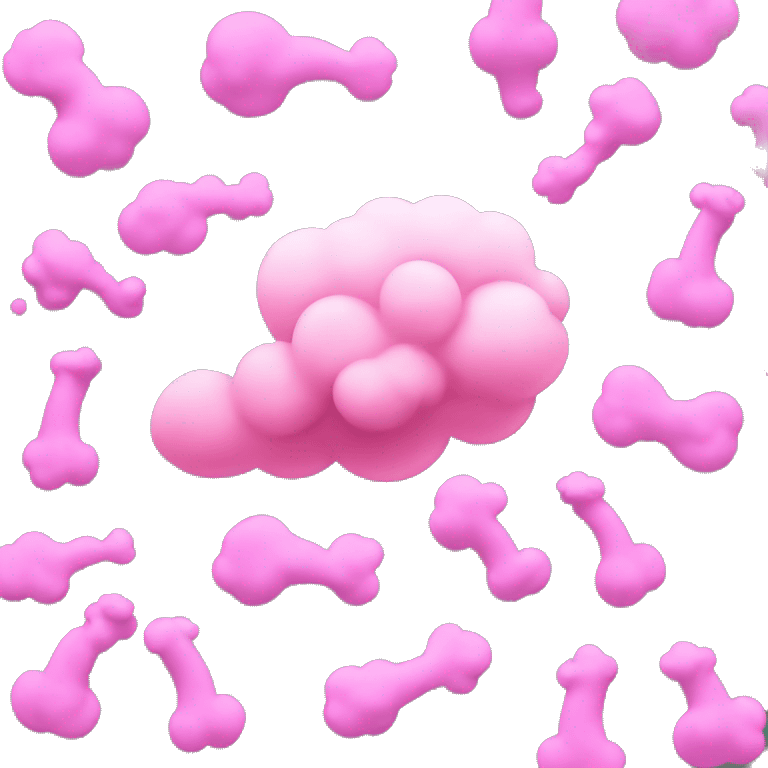 Pink smoke emoji