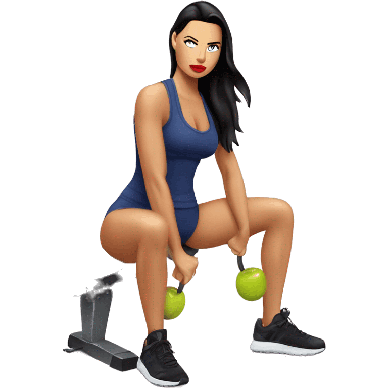 Adriana Lima gym emoji