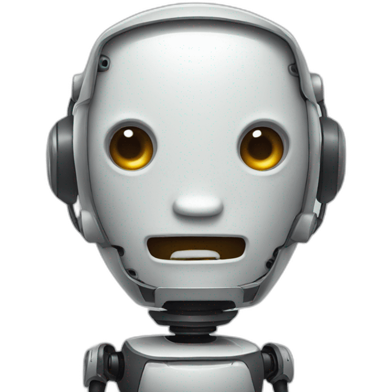 Talking robot emoji