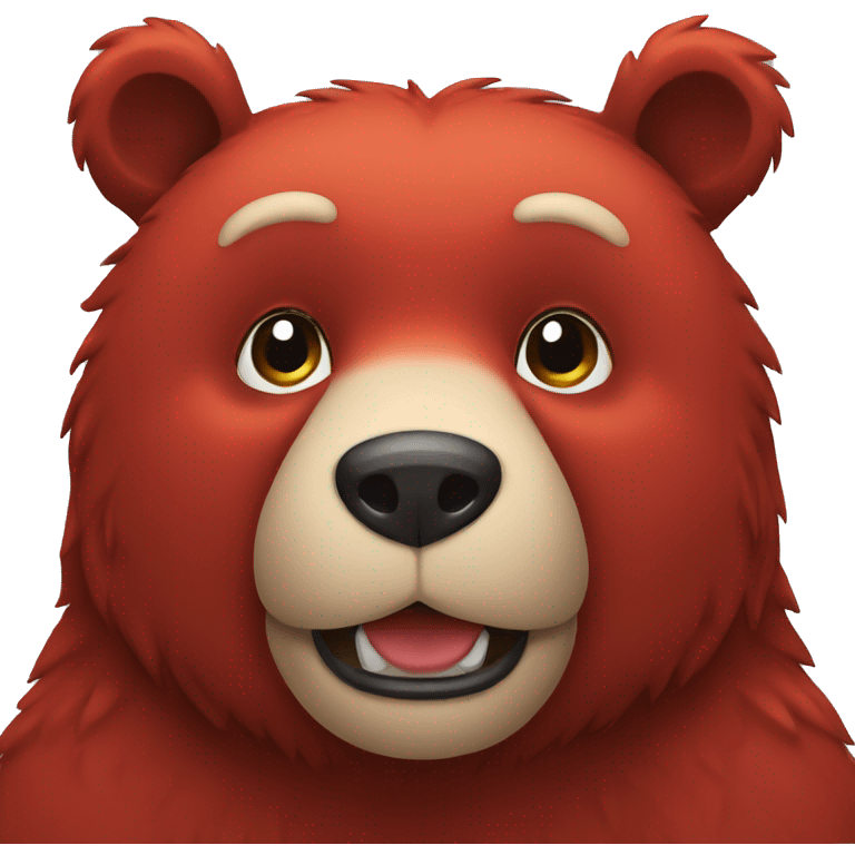 red bear emoji