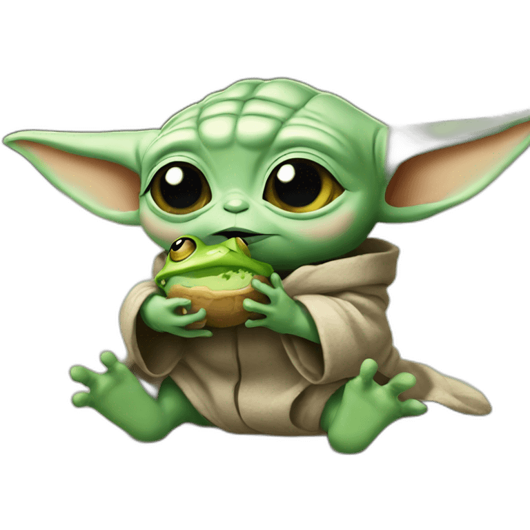 baby-yoda-eating-frog emoji