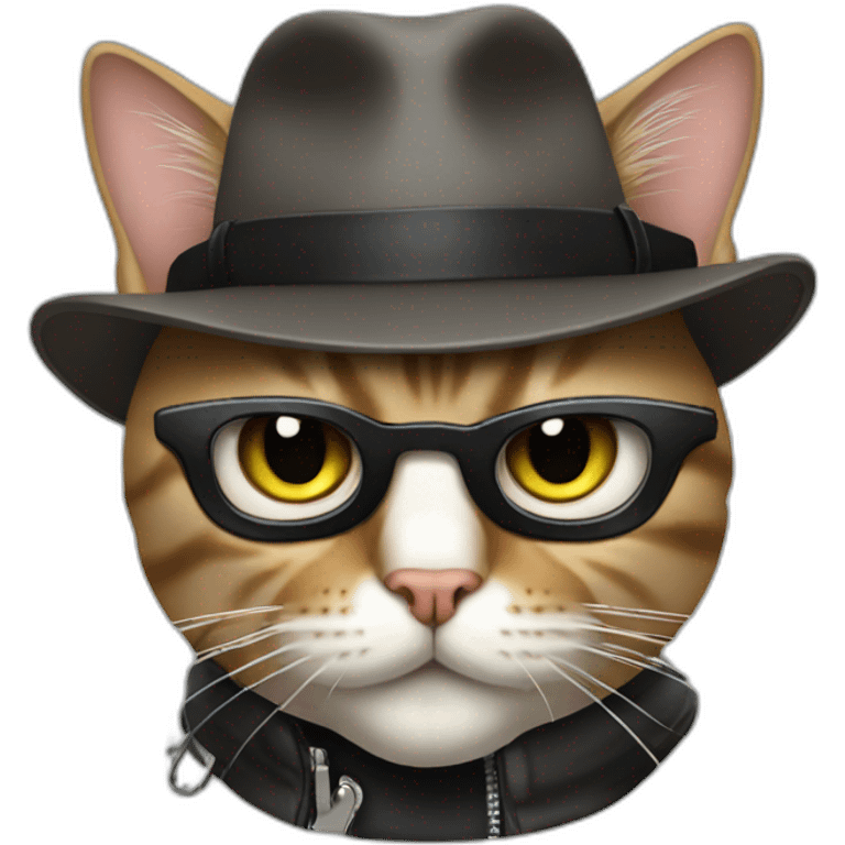 Cat gangster emoji