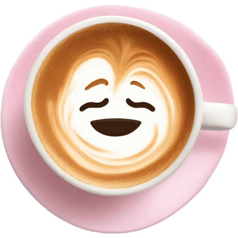 pink latte cup emoji