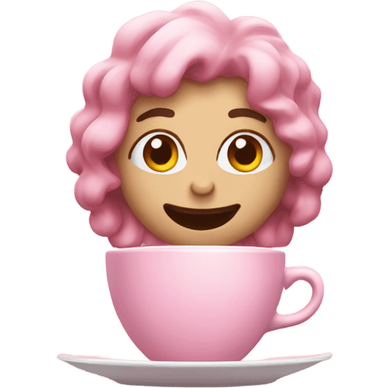 Coffe pink emoji