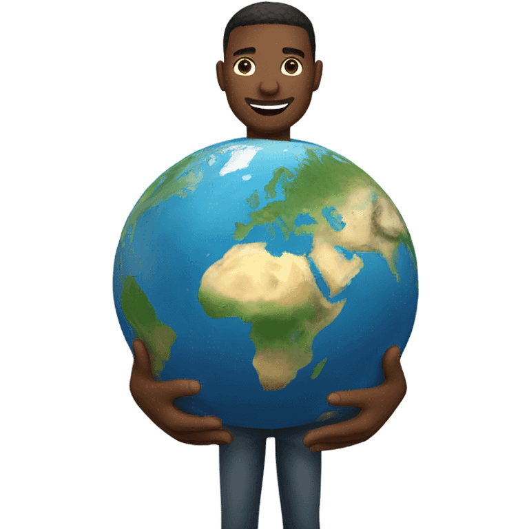 man holding the earth  emoji