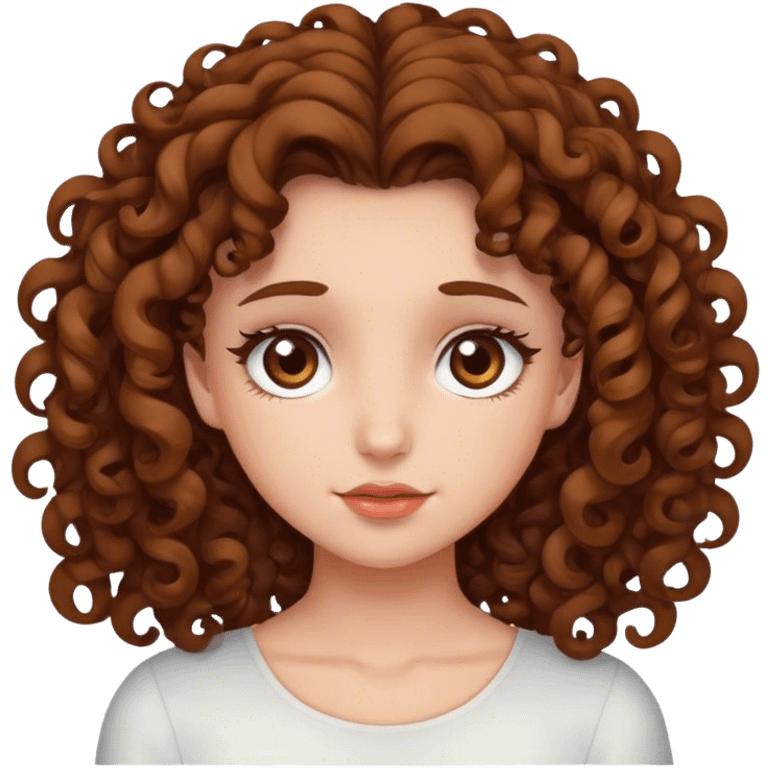 Girl with brown eye and curly hair 3a fall in love emoji