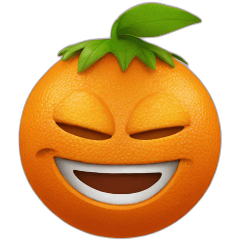 An Annoying Orange emoji