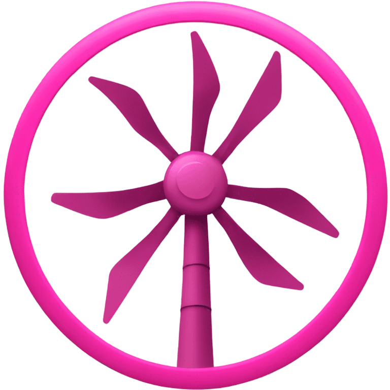 wind turbine in pink emoji