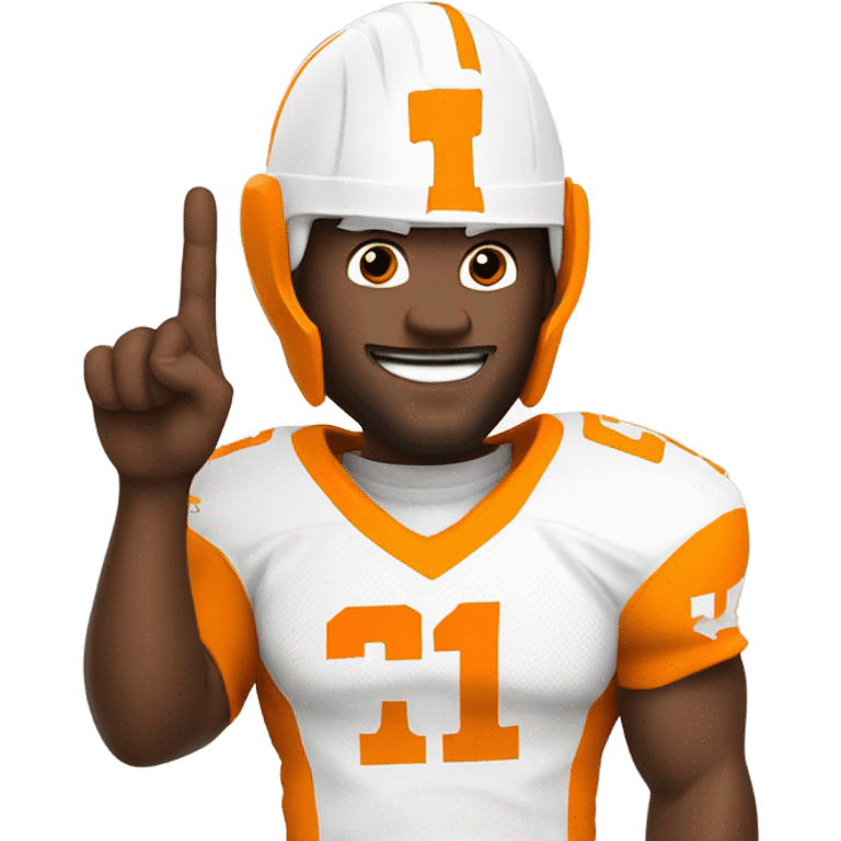 Tennessee volunteer fan white emoji