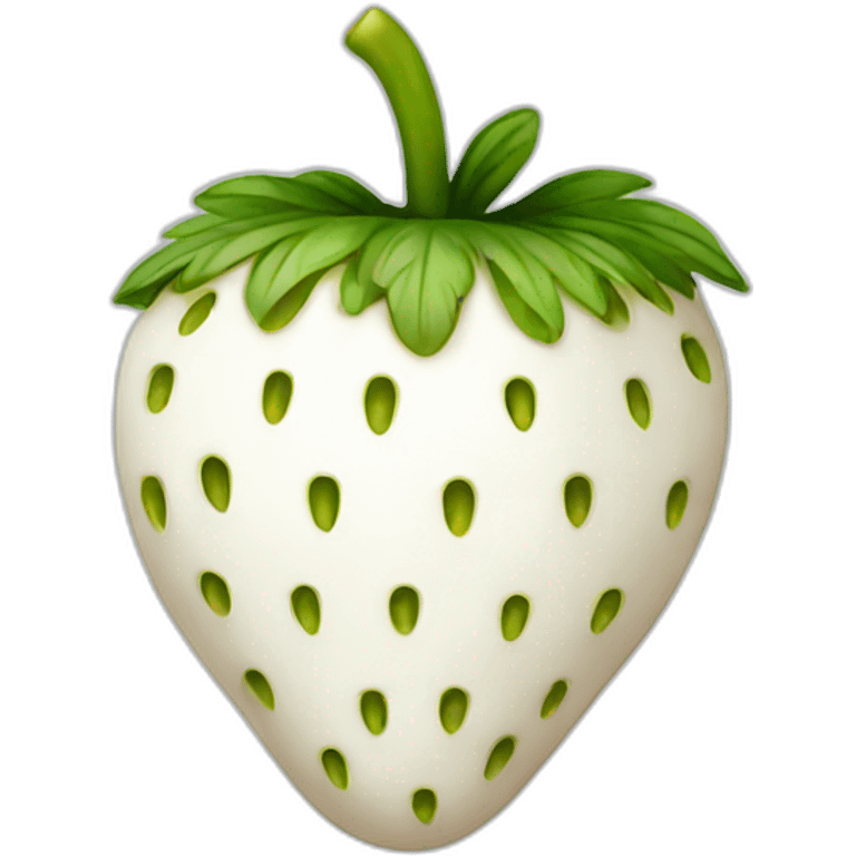 White strawberry emoji