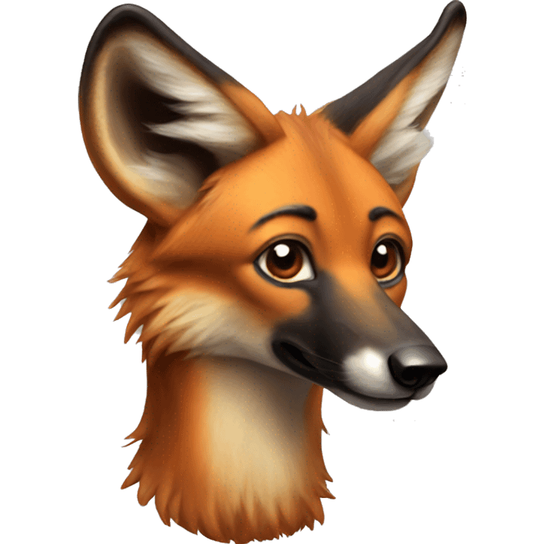 Maned wolf emoji