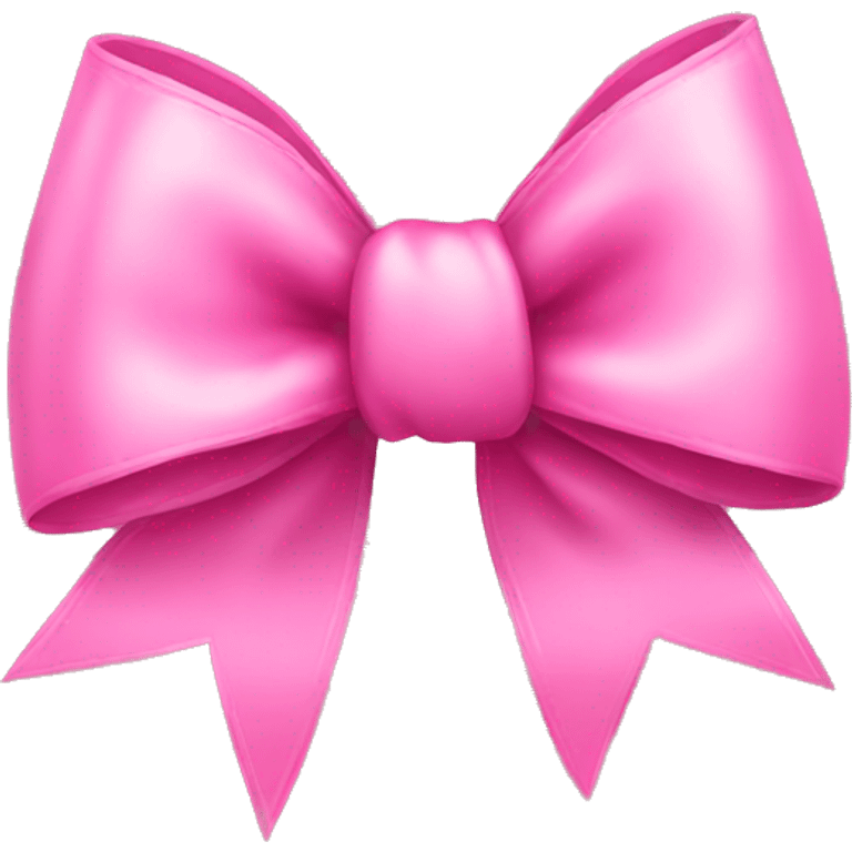 pink bow with hearts emoji