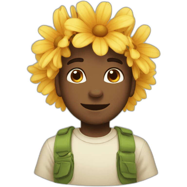 Flower boy emoji