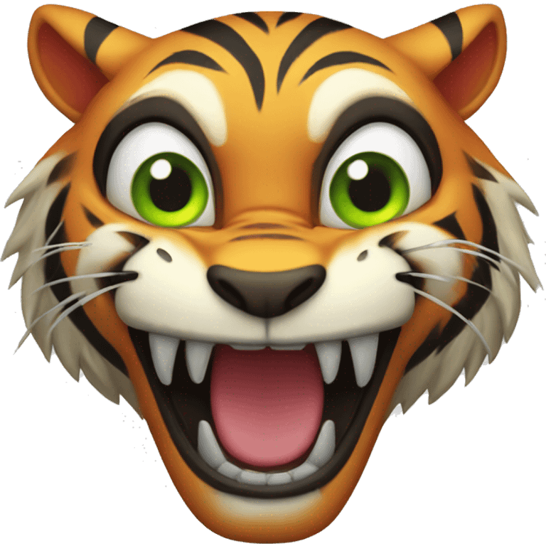 Scary Rawring Tiger emoji