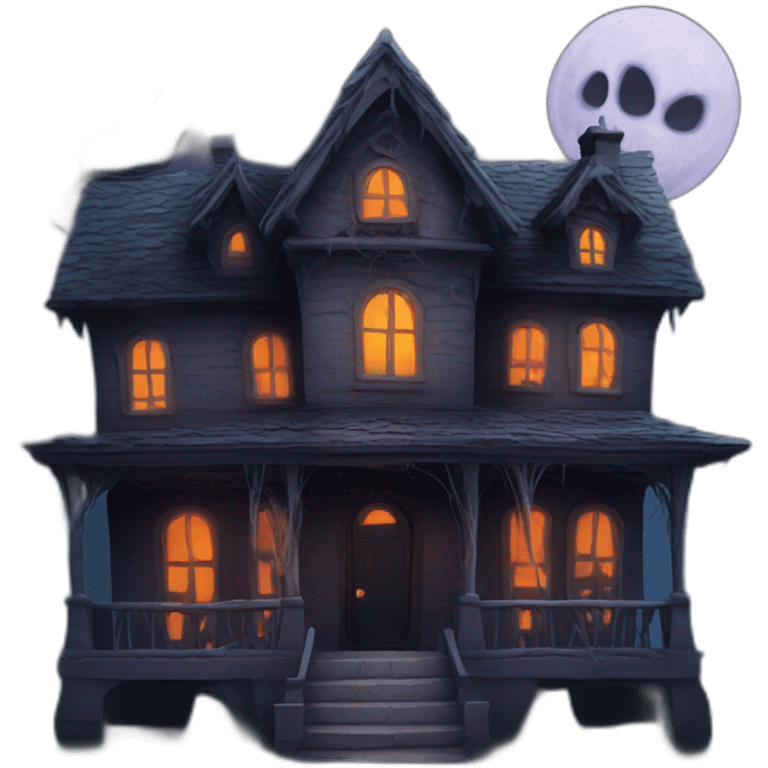 spooky house emoji