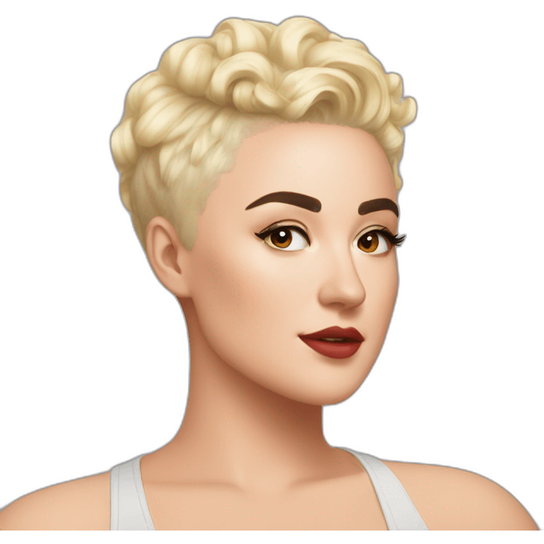 Stefania Ferrario blonde hair emoji