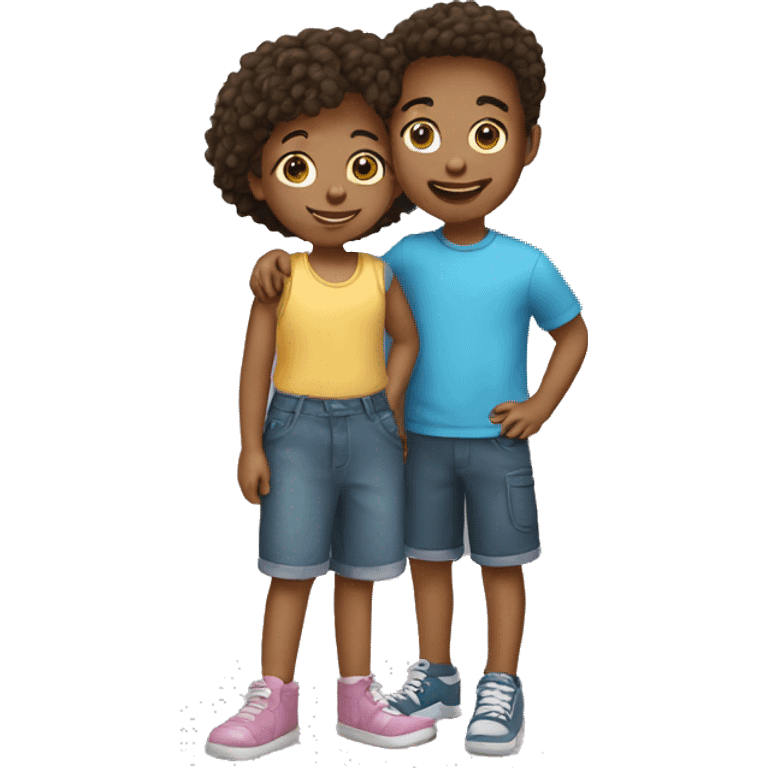 two kids emoji